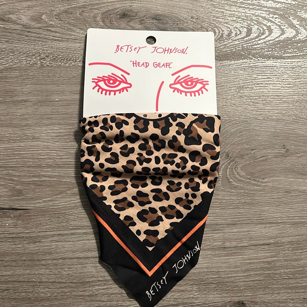 Betsey Johnson leopard bandana